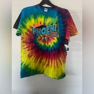NASCAR rainbow tie dye tee shirt
